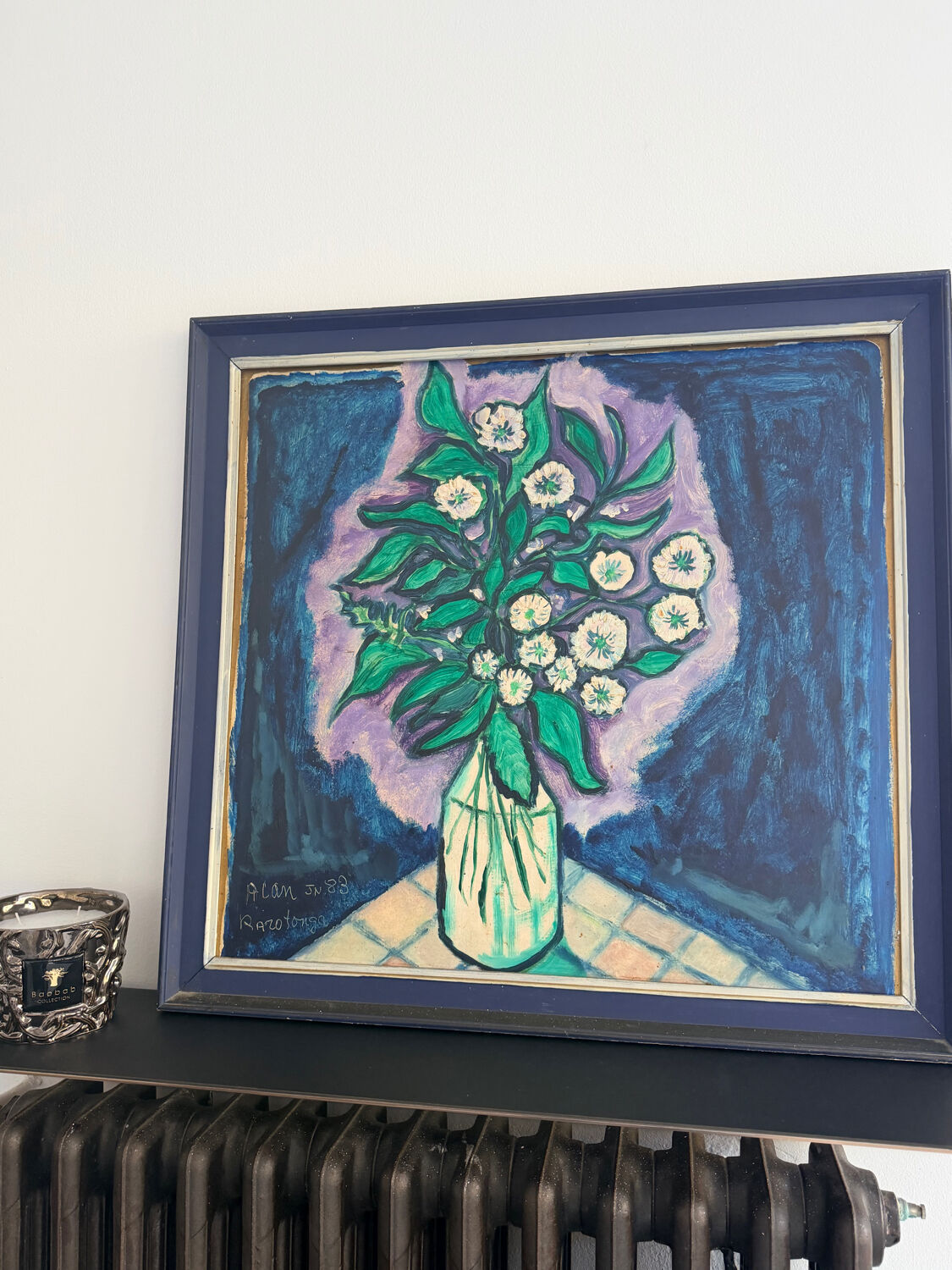 ALAN "Bouquet of Flowers" Oil on panel