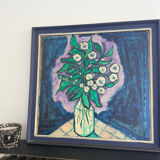 ALAN "Bouquet of Flowers" Oil on panel