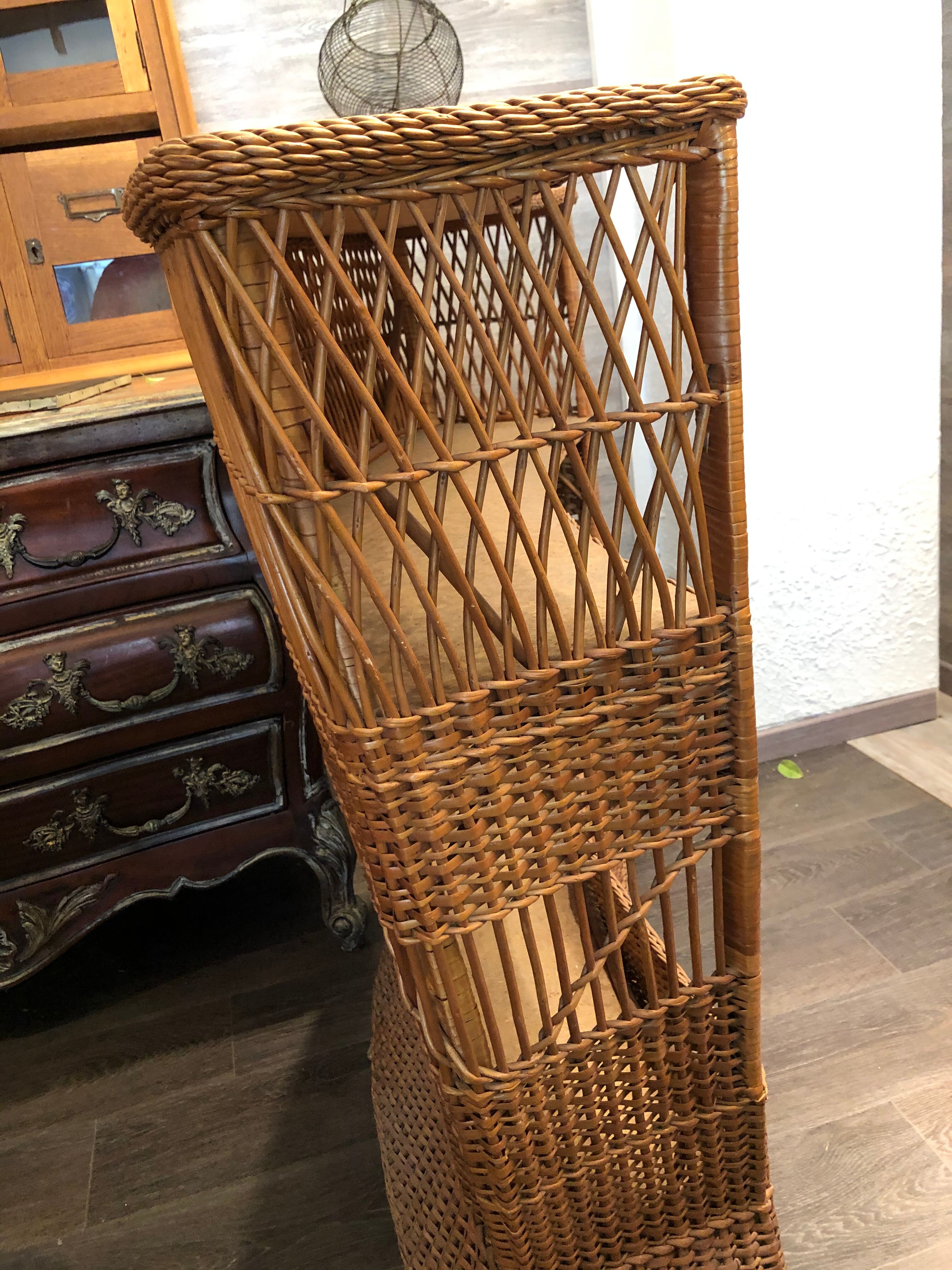 1960 vintage wicker bar
