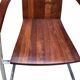 Vintage set of four designer chairs solid beech chrome