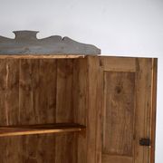 Rustic painted wardrobe in wood, Central Europe, circa 1900–1920