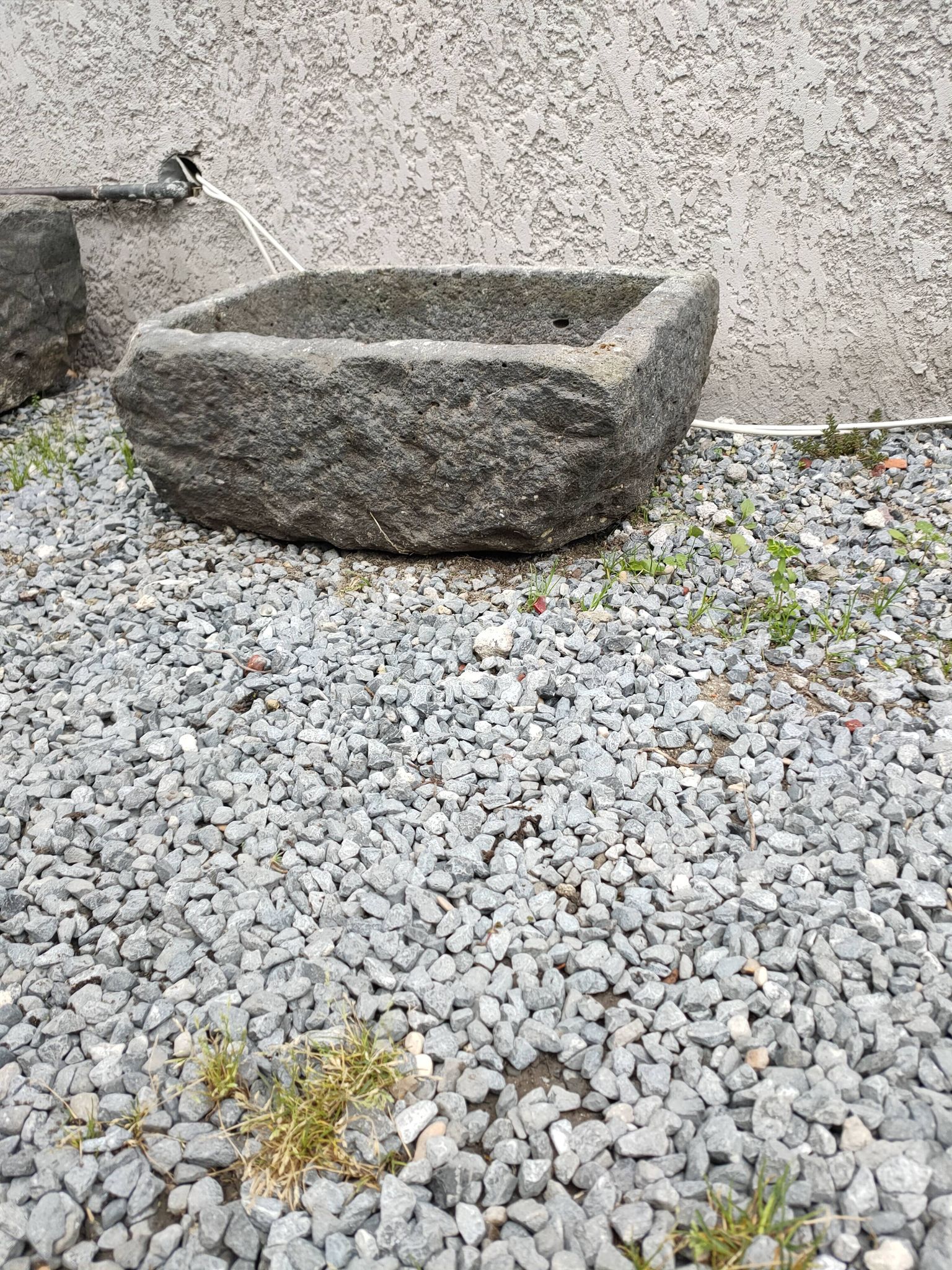 Blue stone tray cut 19th century