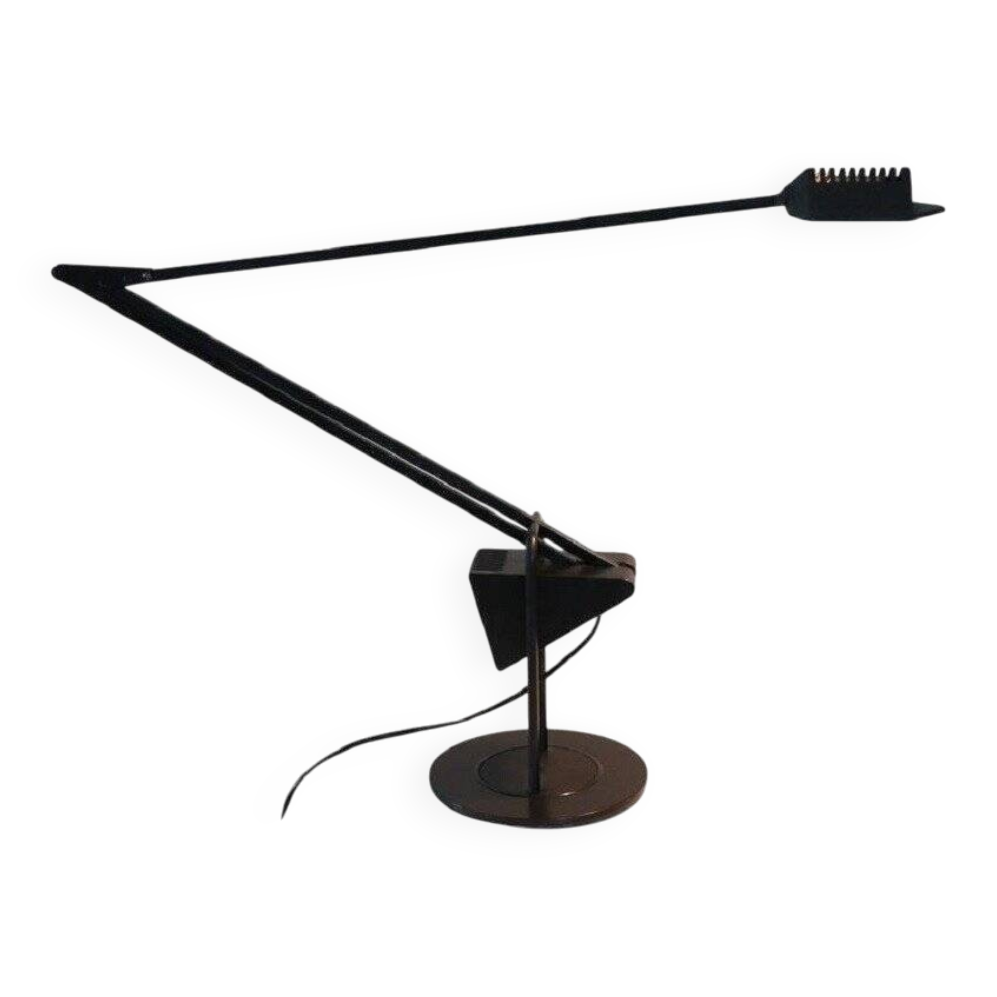 Black Metal Postmodern Table Lamp By Fridolin Naef For Luxo, 1980s