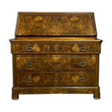 Commode scriban era Louis Philippe in walnut bramble around 1830