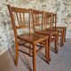 Set of 4 vintage Luterma beech bistro chairs – 1950s