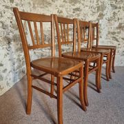 Set of 4 vintage Luterma beech bistro chairs – 1950s