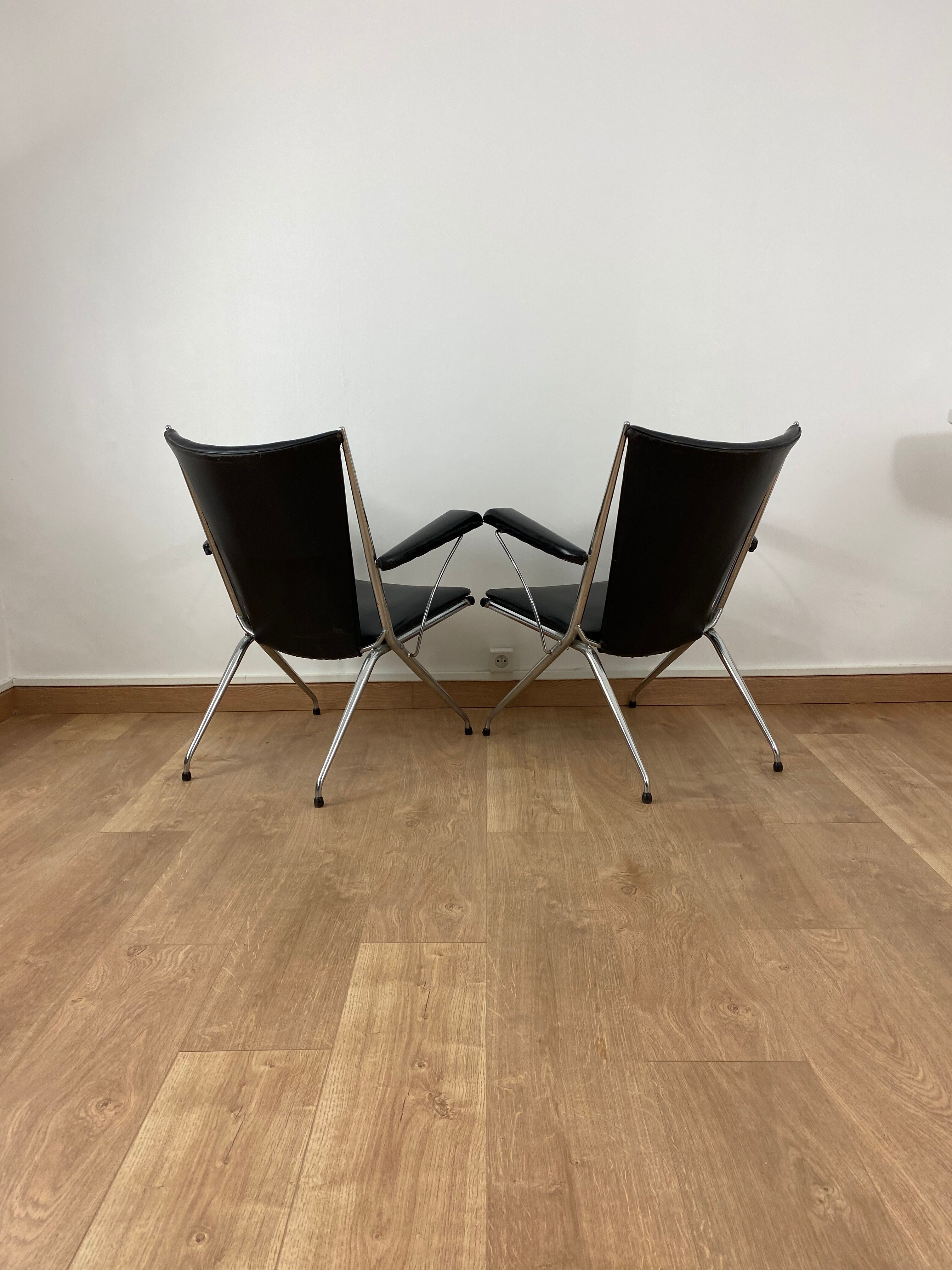 Pair of vintage folding chairs