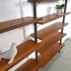 Mid Century Olof Pira Zweden teak modulair LP wandsysteem