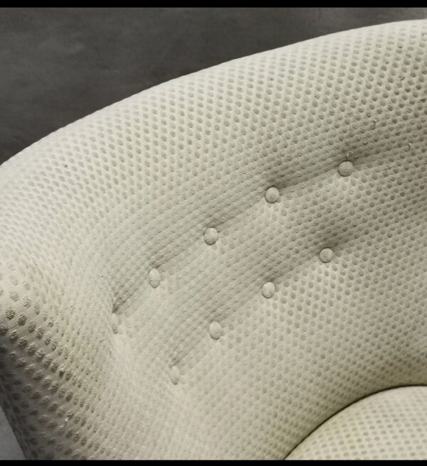 Fauteuil wing chair egg tonneau années 50 moderniste