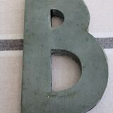 Panel letter in zinc