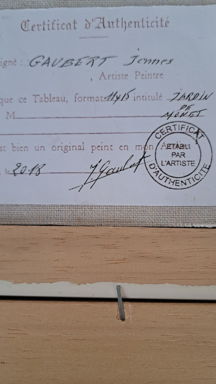 "Monet's Garden" painting by James Gaubert