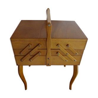 Vintage wood standing worker
