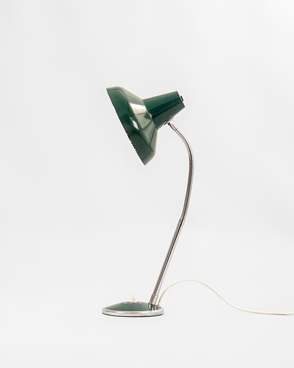Green desk lamp, France, 1960's
