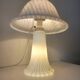 Large mushroom lamp by Peill & Putzler in zebra glass
