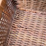 Vintage rattan chest of drawers