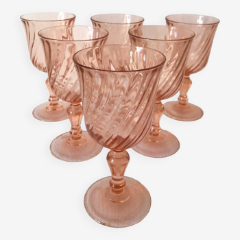 Set of 6 Rosaline stemmed glasses