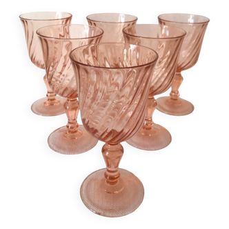 Set of 6 Rosaline stemmed glasses