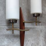 Large pair of modernist wall lights from LUNEL