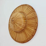 Hat colonial helmet in bamboo 70s