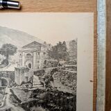 Imprimée en 1890, Notre-Dame de Laghet, Alpes-Maritimes.