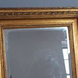 Old mirror beveled frame louis xvi style gilded stucco wood 58x48,5 cm sb