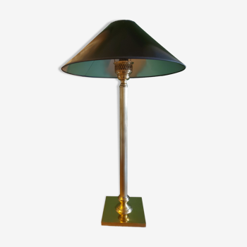 Large golden brass lamp neo classic style