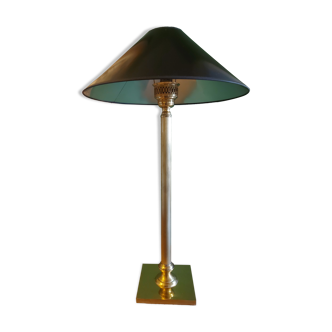 Large golden brass lamp neo classic style