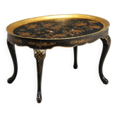 Antique lacquered painted wooden coffee table, Italy, 20th century