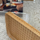 Vintage rattan tray