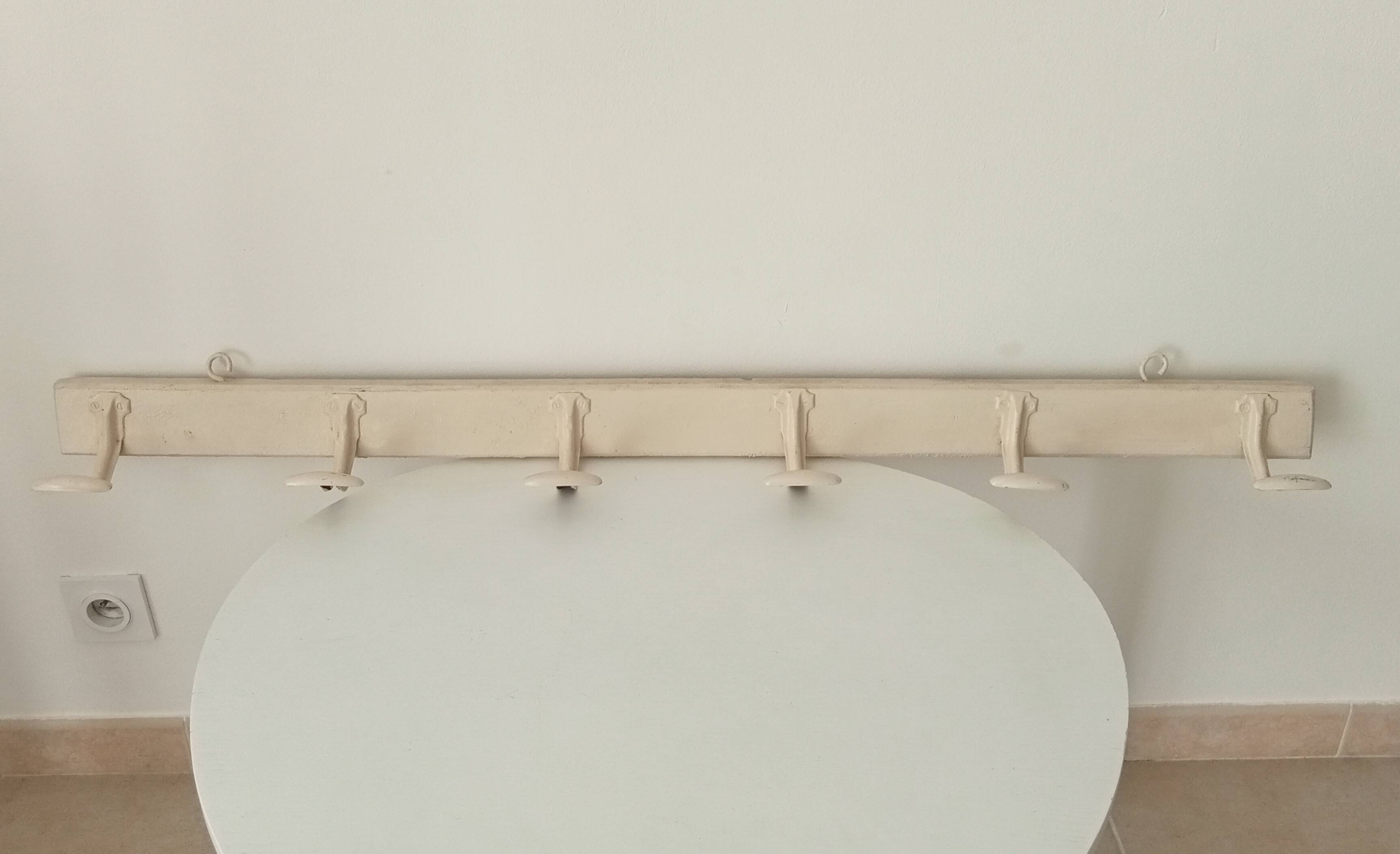 Vintage school coat rack from the 60s/70s