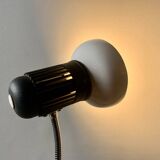 Vintage Massive white and black desk lamp - 1970s