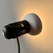 Vintage Massive white and black desk lamp - 1970s