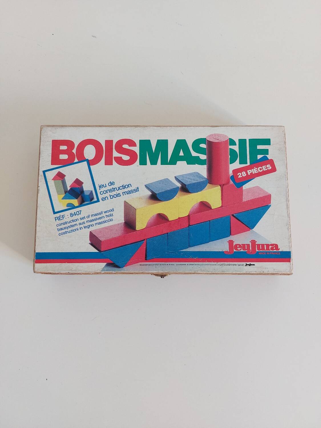 Vintage solid wood cube games