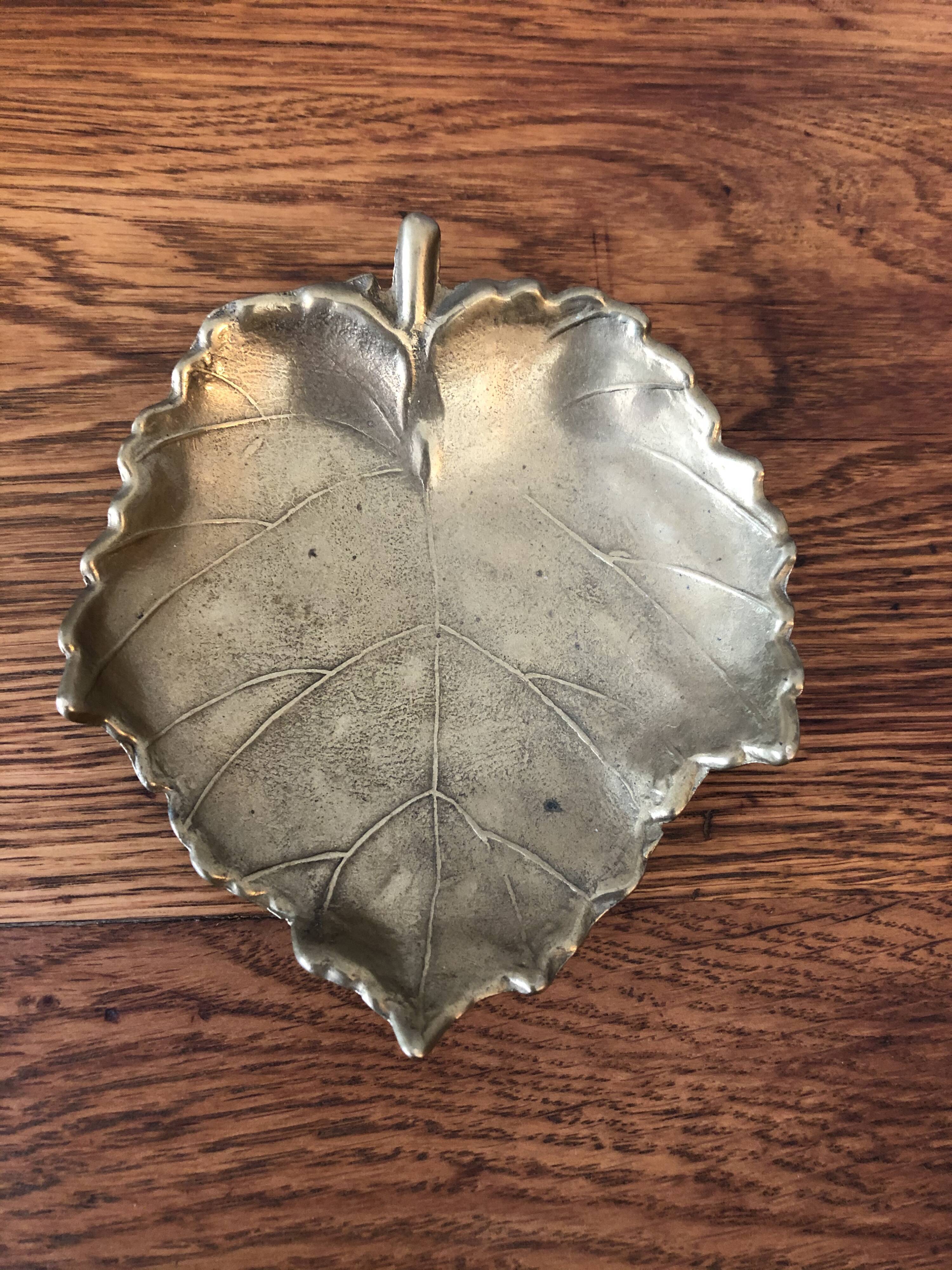 Old brass trinket bowl