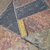 Vintage brutalist slate stone nesting tables by Design Studio Stam, 1990s