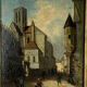 Tableau huile sur panneau du début 19ème