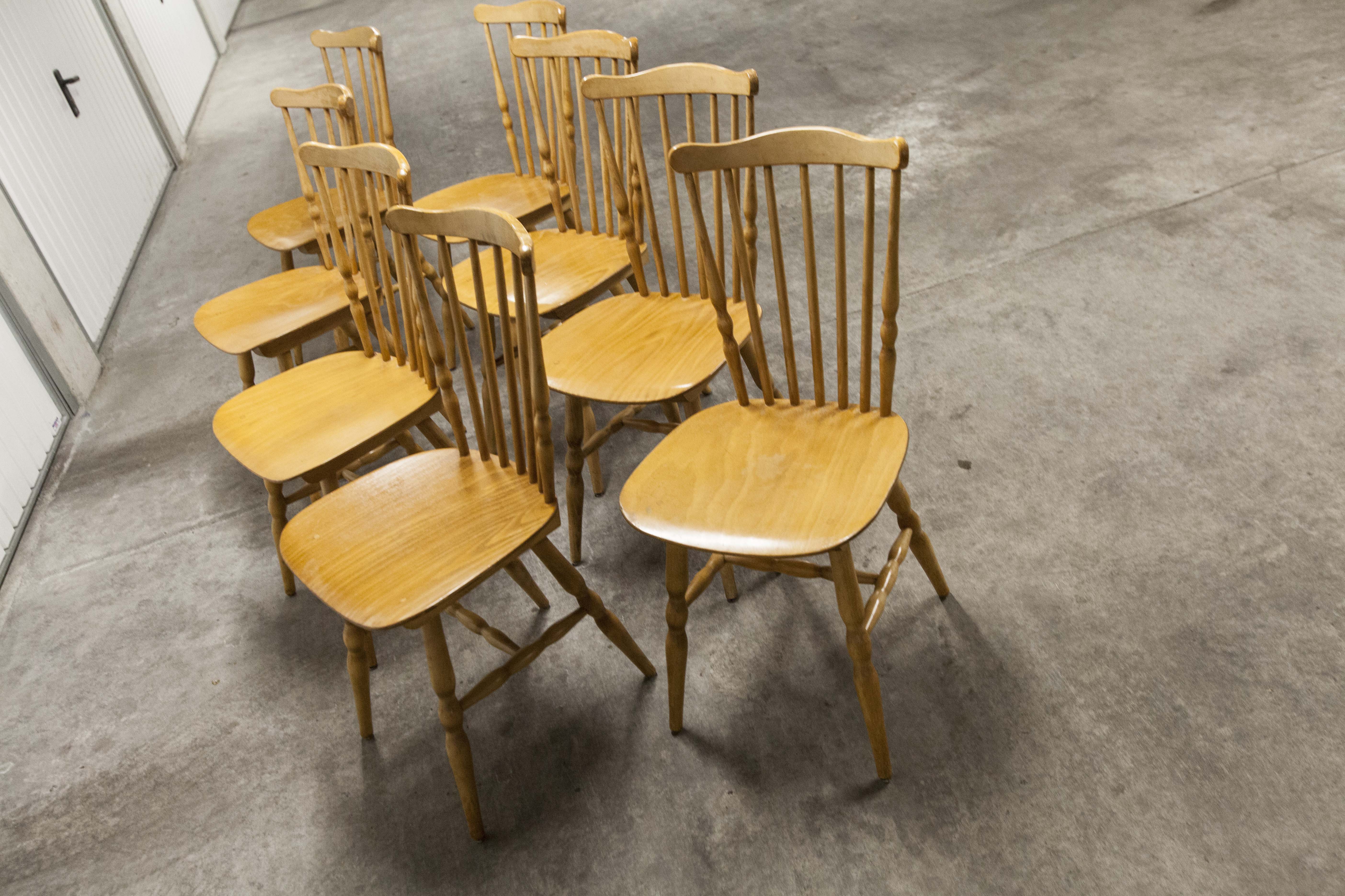 Set of 8 Baumann chairs "Florida"
