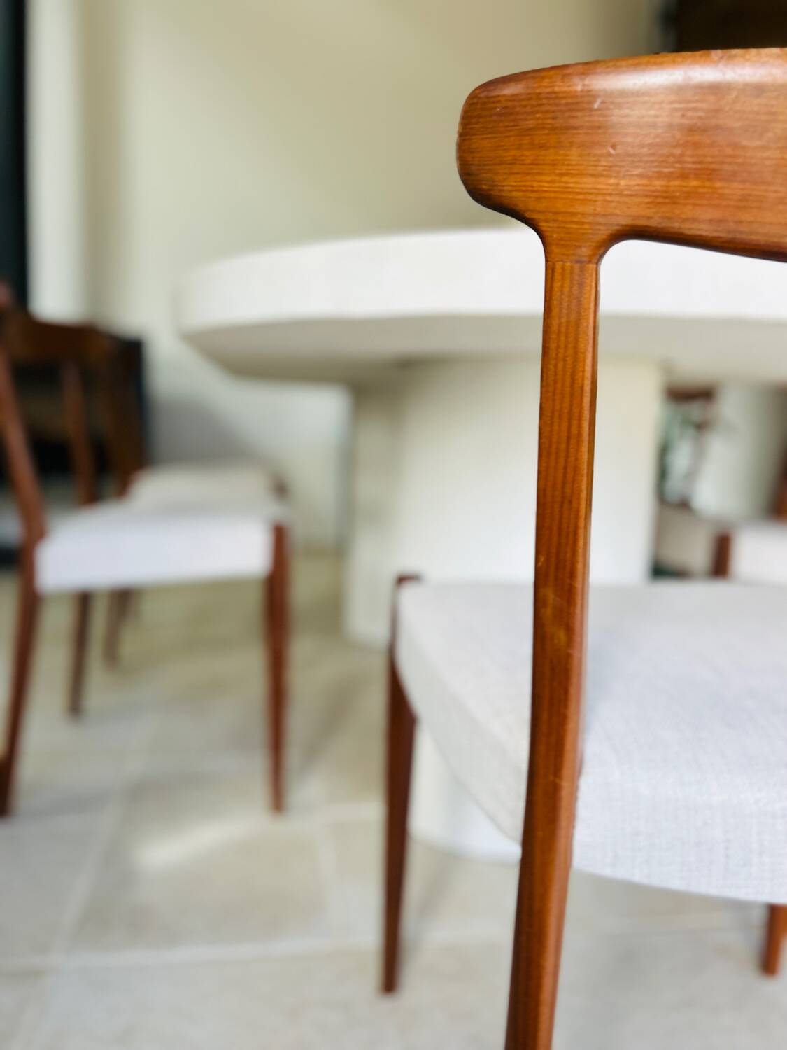 6 Scandinavian teak chairs