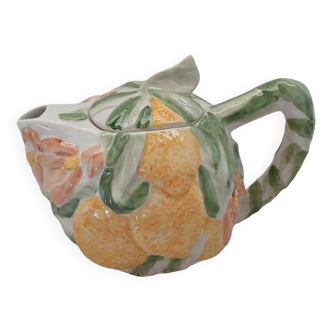 Antique slip teapot