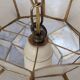 Pair of Lotus mother-of-pearl pendant lights