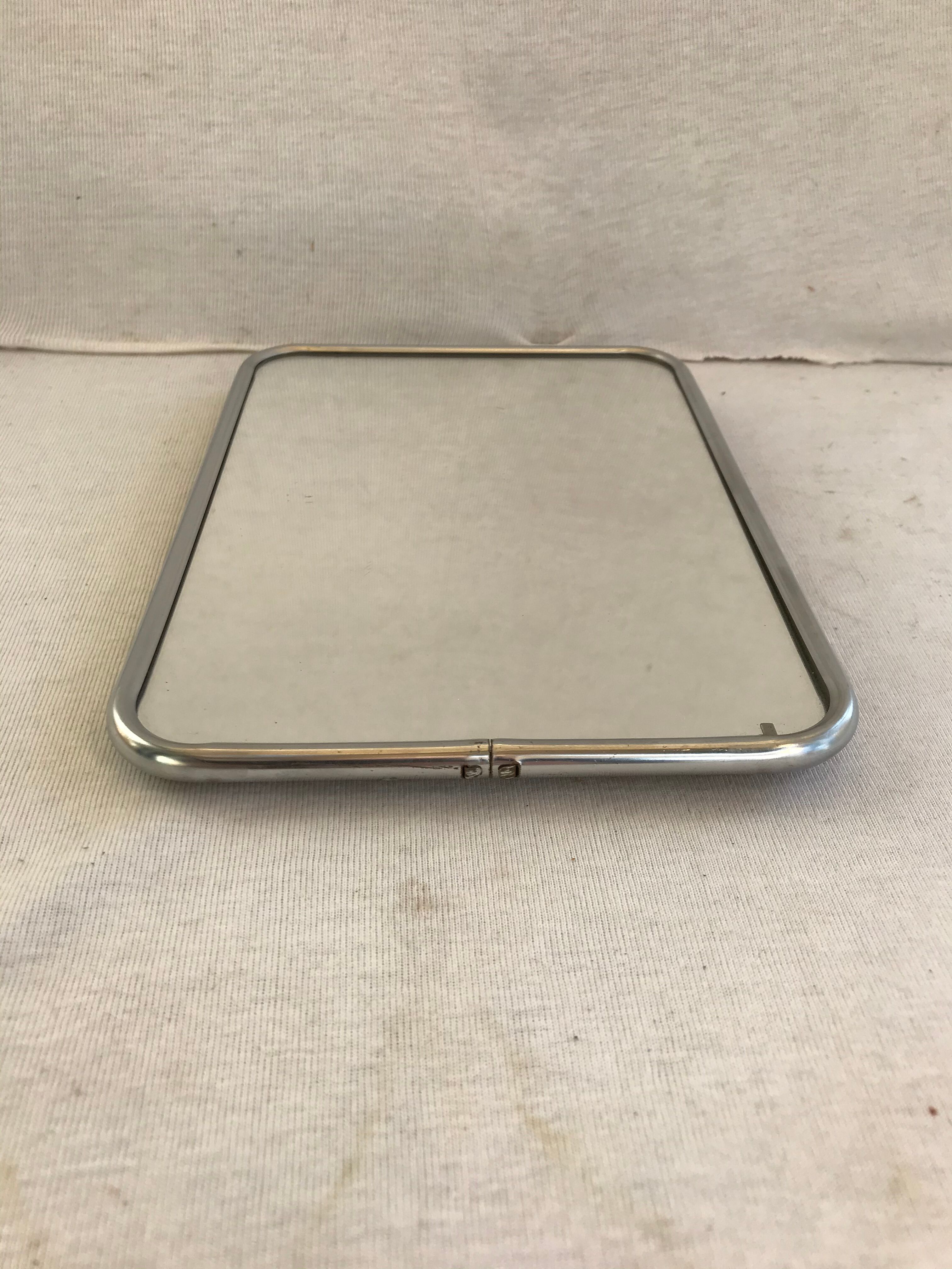 Former mirror barbier contour alu and tripod 14x20cm