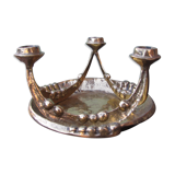 Brutalist design Sconce in bronze