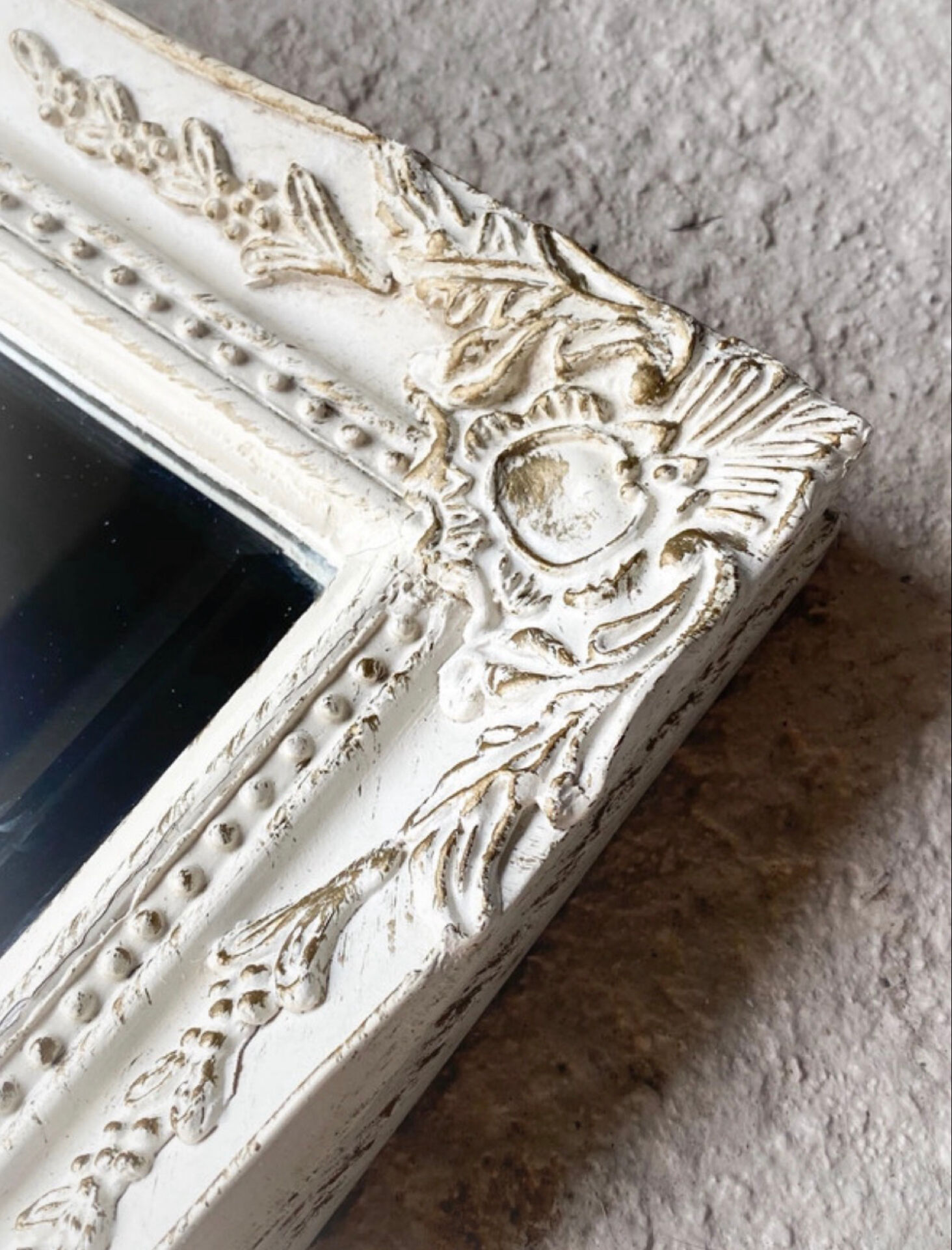 Antique bevelled mirror in Country House style