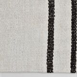 White Black Modern Striped Vintage Runner Rug, 68x276Cm