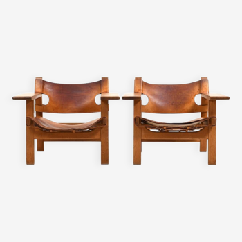 Paire de vieilles chaises espagnoles de Børge Mogensen début des années 1960
