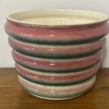 Old Sarreguemines ceramic flowerpot France 5785 vintage