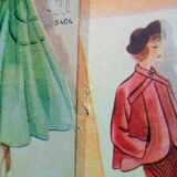 A vintage illustration, women's fashion, 1940