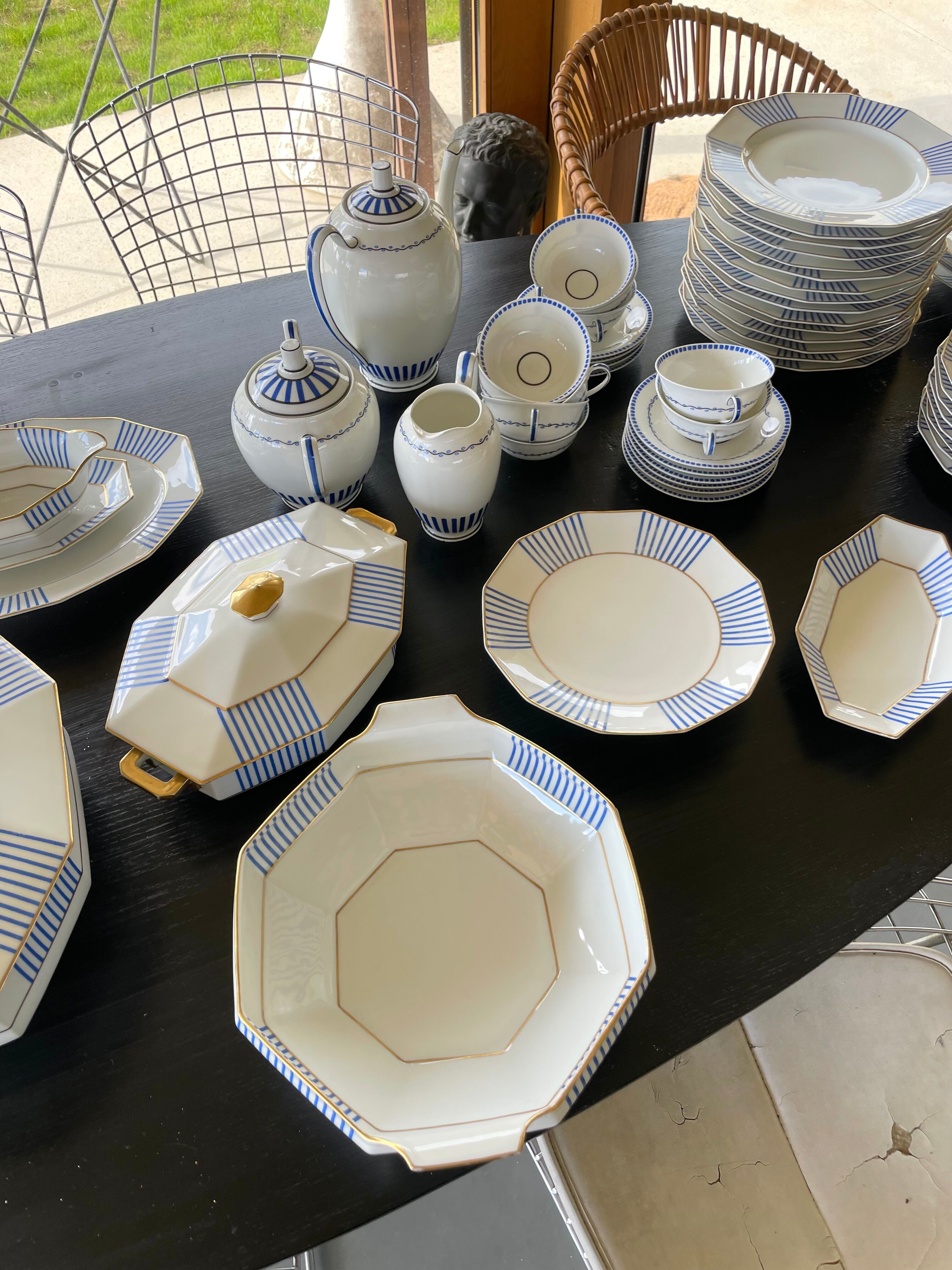 Set XXL crockery Limoges A.Lanternier