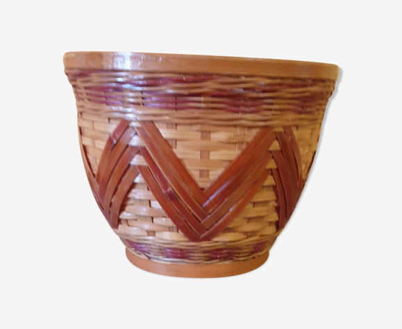 Cache pot en osier veni