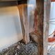 Antique solid wood workbench